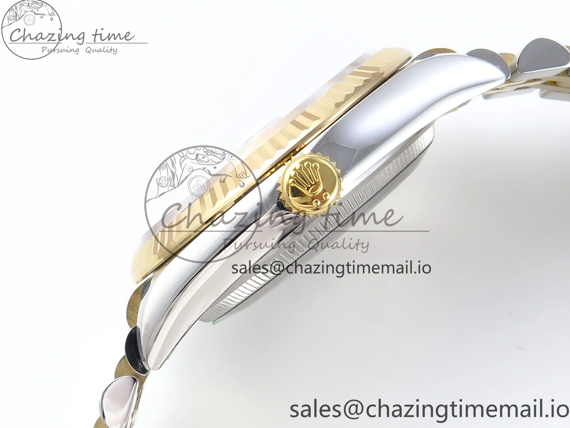 MiroTime 1225 DateJust 36 126233 EWEF Best Edition YG Leaf Dial on SS YG Jubilee Bracelet A Sporty 628